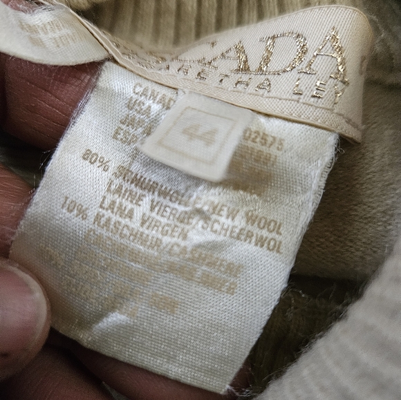 Vintage 80s Escada Margaretha Ley Quarter Zip Wool +Cashmere Silk Blend Pullover - Picture 7 of 7